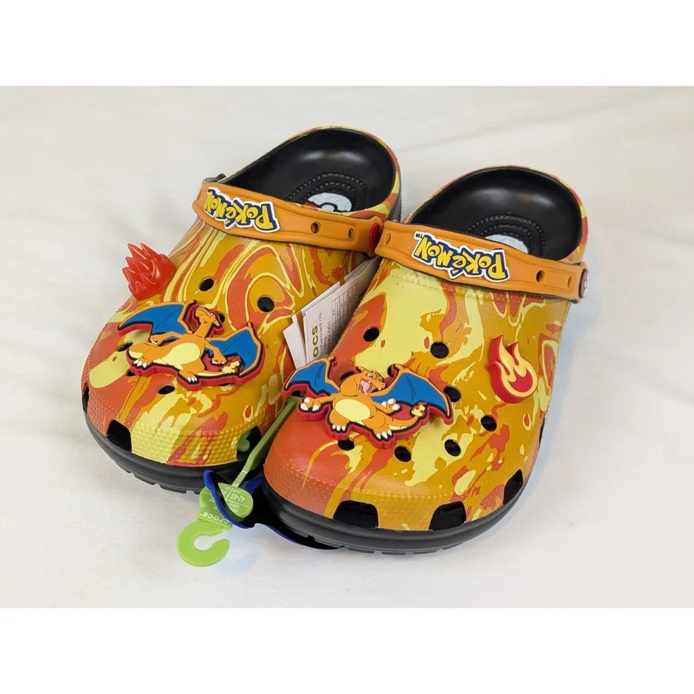 Crocs Pokemon Charizard Classic Clog Size Men's 9/Women's 11 with Jibbitz New